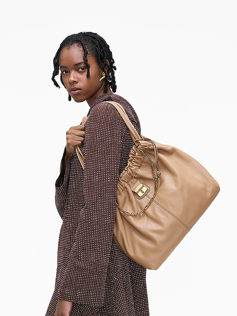 MARC JACOBS Bolso de cuero - Shopper THE TOTE beige